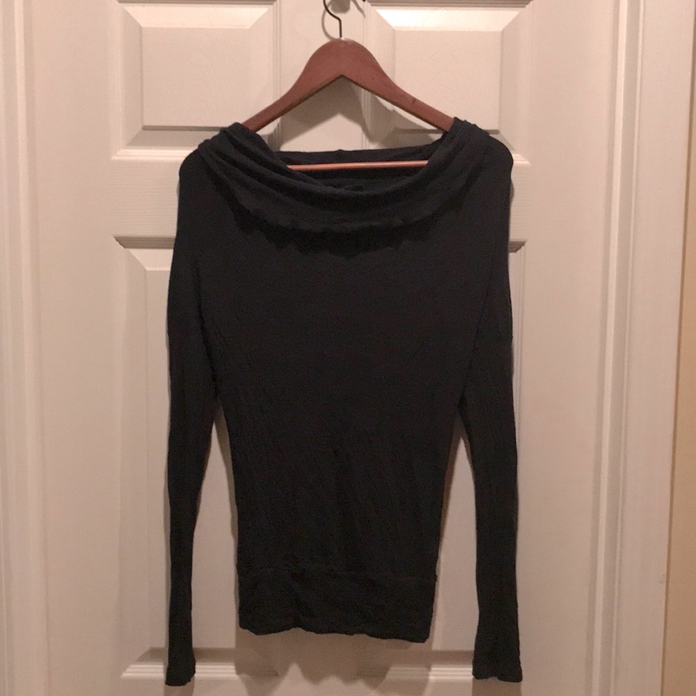 French Connection drapery, cowl neck wool sweater